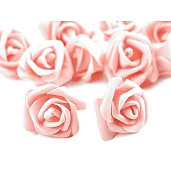Decorative foam rose ø3-4 cm - Powder (10 Pieces)