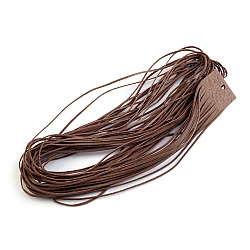 Leather string width 2 mm, 110 cm - Brown (20 Pieces)