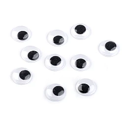 Self adhesive wiggle eyes ø18 mm - White-black (2000 Pieces)