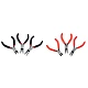 Set of jewellery pliers - Medium red (1 Set)