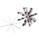 Christmas wire star / snowflake for beading diy ø10 cm - Platinum (50 Pieces)