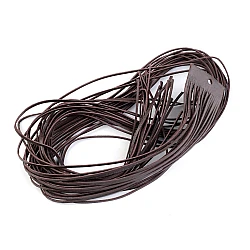 Leather string width 2 mm, 95 cm - Darkbrown (20 Pieces)