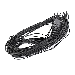 Leather string width 2 mm, 95 cm - Black (20 Pieces)