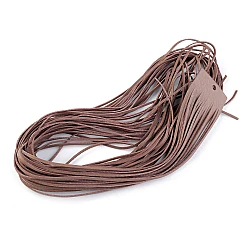 Leather string width 2 mm, 95 cm - Light brown (20 Pieces)