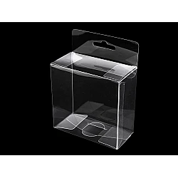 Clear packaging box with hang hole - Transparent (5 Pieces)
