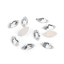 Sew on navette rhinestones - Crystal (63 Pieces)