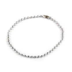 Ball chain with connector 18 cm - Nickel (10 Pieces)