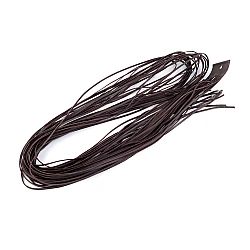 Leather string width 2 mm,  120 cm - Darkbrown (20 Pieces)