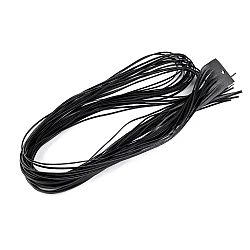 Leather string width 2 mm,  120 cm - Black (20 Pieces)