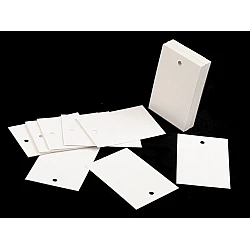 Paper tag / name tag 40x60 mm - White (250 Pieces)