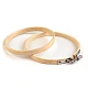 Bamboo embroidery hoop ø10 cm - Beech (10 Pieces)
