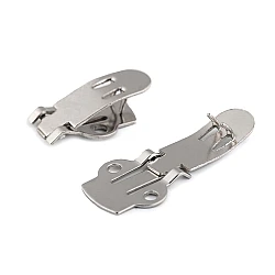 Metal clip for adornment - Nickel (20 Pieces)