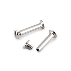 Binding screw posts 12; 16; 20 and 25 mm - Nickel (10 Pairs)