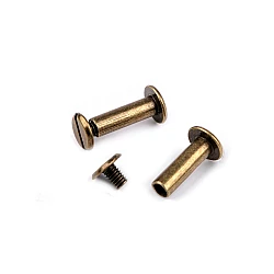 Binding screw posts 12; 16; 20 and 25 mm - Vintage brass (10 Pairs)