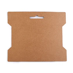 Paper card packaging bobbin spool 14x16.3 cm - Natural brown (50 Pieces)