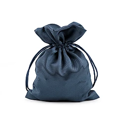 Satin gift pouch bag 13x18 cm - Blue dark (1 Piece)