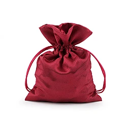 Satin gift pouch bag 13x18 cm - Dark red (1 Piece)