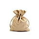 Satin gift pouch bag 9.5x13 cm - Gold lt. (10 Pieces)