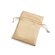 Satin gift pouch bag 9.5x13 cm - Gold lt. (10 Pieces)
