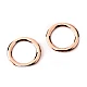 Metal flat ring / buckle ø28 mm - Gold light (10 Pieces)