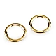 Metal flat ring / buckle ø28 mm - Gold light (10 Pieces)