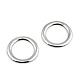 Metal flat ring / buckle ø28 mm - Gold light (10 Pieces)