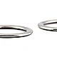 Metal flat ring / buckle ø28 mm - Gold light (10 Pieces)