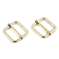Adjustable slide square buckle width 20 mm - Gold lt. (10 Pieces)