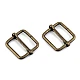 Adjustable slide square buckle width 20 mm - Gold lt. (10 Pieces)