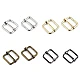 Adjustable slide square buckle width 20 mm - Gold lt. (10 Pieces)