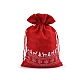 Christmas gift bag 20x30 cm - Red (1 Piece)