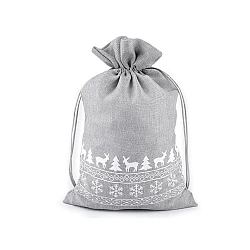 Christmas gift bag 20x30 cm - Very light grey (1 Piece)