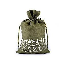 Christmas gift bag 20x30 cm - Green (1 Piece)