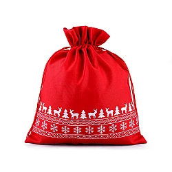 Christmas gift bag 30x35 cm - Red (1 Piece)