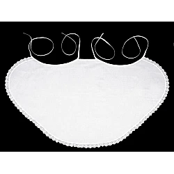 Bride and groom wedding bib - diy - White (1 Box)