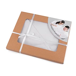 Bride and groom wedding bib - diy - White (1 Box)