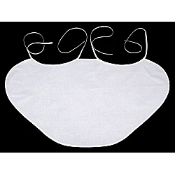 Bride and groom wedding bib - diy - White (1 Box)
