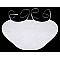 Bride and groom wedding bib - diy - White (1 Box)