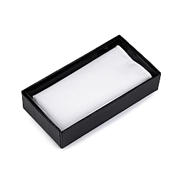 Cotton pocket handkerchief in box - White (1 Piece)