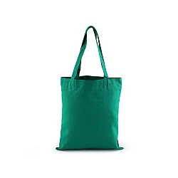 Cotton canvas bag for diy decorating 35x39 cm - Emerald green (1 Piece)