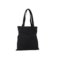 Cotton canvas bag for diy decorating 35x39 cm - Black (1 Piece)