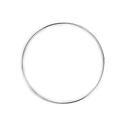 Metal circle hoop ø25.5 cm - Nickel (1 Piece)