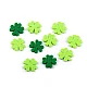 Felt clover leaf ø20 mm - Mix of colours (10 Pieces)