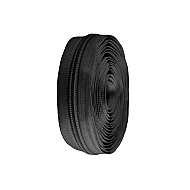 Continuous nylon zipper no 10 - Black (1 Meter)