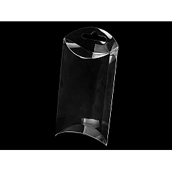 Clear packaging box with hang hole 7x12 cm - Transparent (10 Pieces)