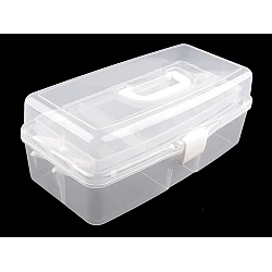 Plastic storage organizer box - Transparent (1 Piece)