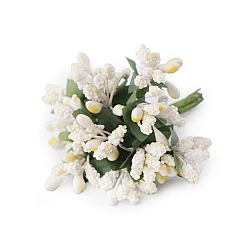 Floral / florist pistils on wire - Cream lightest (12 Pieces)