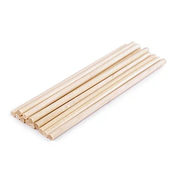 Natural wooden macrame sticks, length 15 cm - Ivory (12 Pieces)