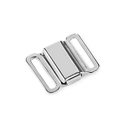 Magnetic bow tie buckle - Nickel (1 Set)