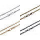 Bag / purse metal chain with lobster clasp length 120 cm - Black nickel (1 Piece)